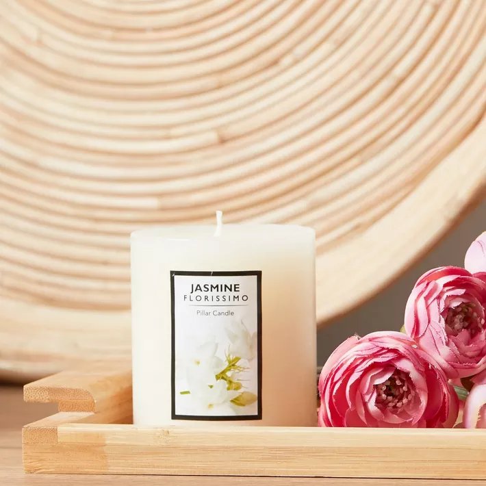 Jasmine Florissimo Pillar Candle Small