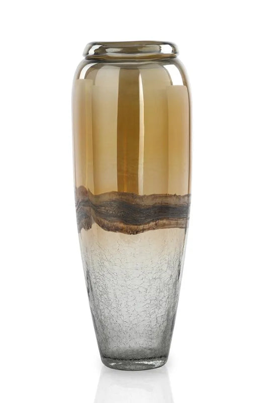 Amber Glass Vase