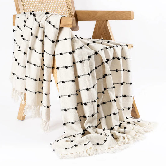 Monochrome Throw (White/Black)