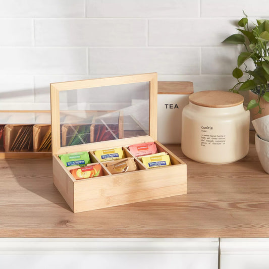 Boricha Bamboo Tea Bag Box