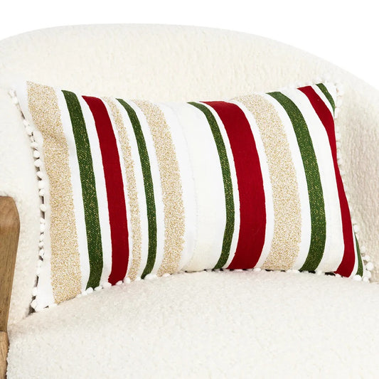 Candy Stripes Cushion Cover, Multicolour - 30x50 cm