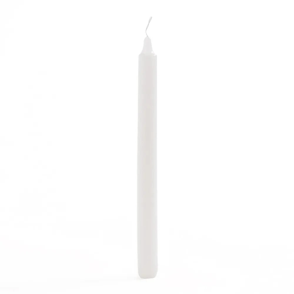 4-Piece Basics Taper Candle Set, White - 2.2x24.5 cm