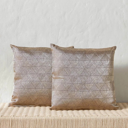 Geometric Glitz 2-Piece Filled Cushion Set - 42x42 cm