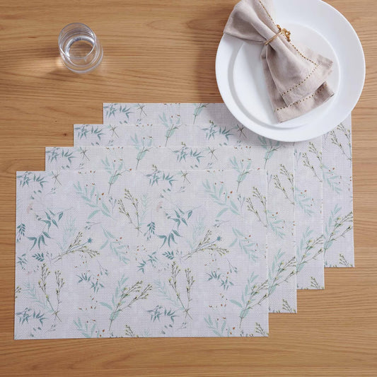 Fauna 4-Piece Printed Woven Placemat 30x45cm - Green